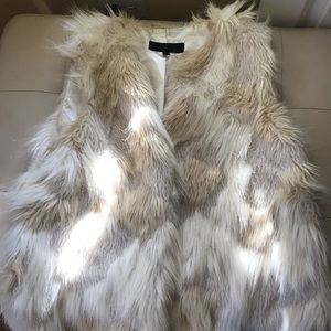 Steven Madden faux fur vest